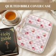 thumbnail image 4 of HELLHERO Red Rose Pattern Washable Quilted Bible Cover for School Scripture Study, Elastic Polyester Bible Cover Case with Lightweight, 4 of 9
