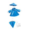 thumbnail image 1 of Divertido traje de ganso con impermeable que se ajusta a una estatua de 23 pulgadas. Accesorios de disfraz para el hogar. Azul, 1 of 8