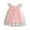 Pink, variant on SonxaHe Infant Girl Dress Ruffle Sleeve Floral Prints Tulle Dress Children Cute Holiday Party Princess Dresses Pink,Sized 18-24 M