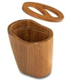 thumbnail image 3 of Traditional Solid Teak Oval Toothbrush Holder, 3 of 4