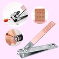 thumbnail image 3 of Juego de manicura, kit profesional de cortaúñas para mujer, 4 piezas, herramientas profesionales para el cuidado del cortador de uñas de acero inoxidable (oro rosa), 3 of 5