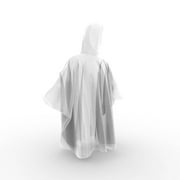 HAGON PRO Disposable Rain Ponchos for Adults-Clear Poncho with Hood-5 Pack