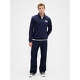 thumbnail image 2 of Sudadera GAP Heritage con cierre de un cuarto y cuello alto azul marino talla L, 2 of 3