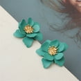 thumbnail image 2 of Sweet Fashion Flower Dangle Earrings for Women Ethnic Style Frosted Floral Pendant Earring Temperament Jewelry Gifts, 2 of 6