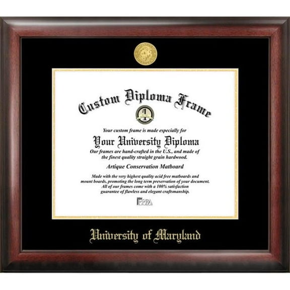 University of Maryland Gold Embossed Diploma Frame