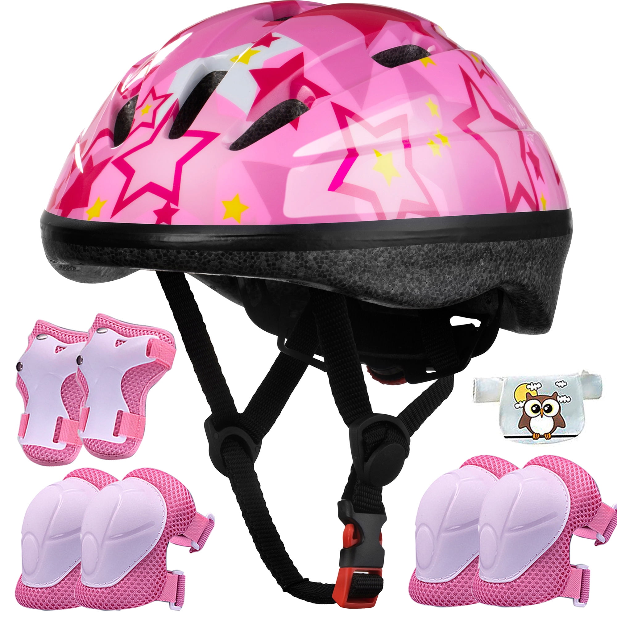 6X Set Kids Elbow Wrist Knee Pads Protective Gear Helmet Skate Cycling Bike 