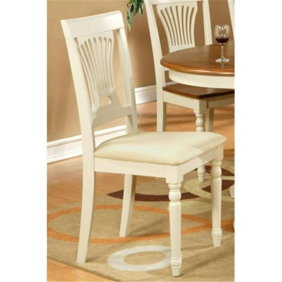 Set Of 2 Plainville Chair Cushioned Seat- Buttermilk