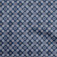 thumbnail image 1 of oneOone Cotton Cambric Navy Blue Fabric Block Sewing Material Print Fabric By The Yard 56 Inch Wide, 1 of 5