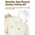 thumbnail image 3 of Velvet Hangers Smartor Kids, paquete de 50 unidades, 35 cm, antideslizantes, color blanco, 3 of 9