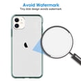thumbnail image 5 of JETech Case for iPhone 11, 6.1-Inch, Shockproof Bumper Cover, Anti-Scratch Clear Back (Midnight Green), 5 of 6