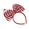 thumbnail image 1 of Diadema navideña con lazo Strade Fareast Limited Raya roja y blanca, 1 of 8