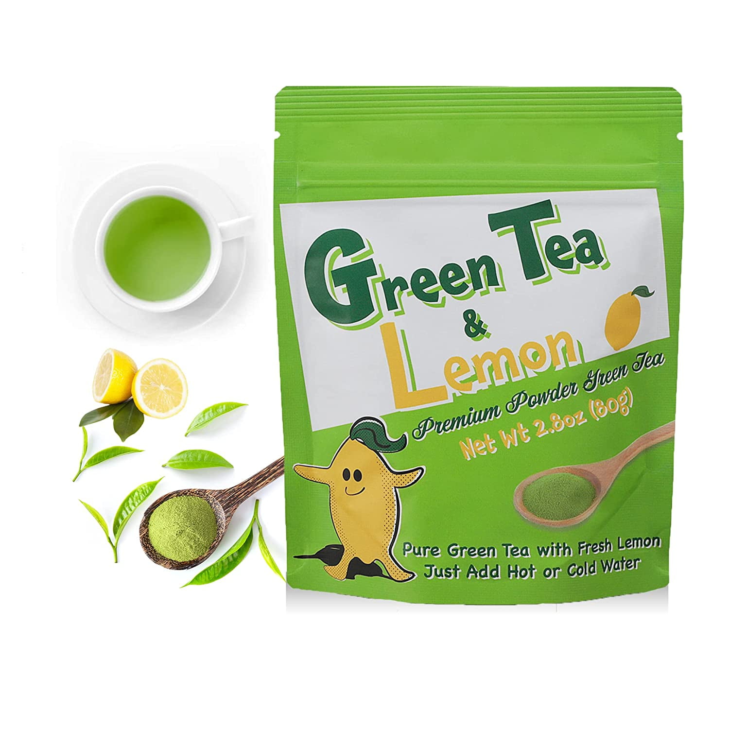 Japanese Green Tea Co Green Tea with Lemon 2.8oz Premium Green Tea