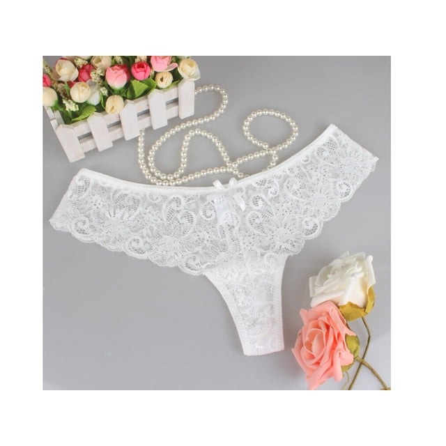 VISgogo Mujeres Intimates G-string, Tanga de encaje ultrafino, Bragas sexy transparentes Ropa interior VISgogo moda