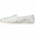 thumbnail image 4 of Womens TOMS Classic Slip-On Flats - Silver Crochet Glitter, 4 of 6