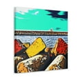 thumbnail image 2 of Seawall Pop Triptych - Canvas, 2 of 10
