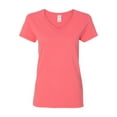 thumbnail image 2 of Gildan - Heavy Cotton Women’s V-Neck T-Shirt - 5V00L - Coral Silk - Size: 2XL, 2 of 3