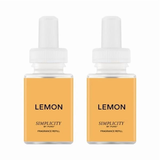 Recarga Home Scent Fragrance Pura Lemon, paquete de 2 unidades, 120 horas