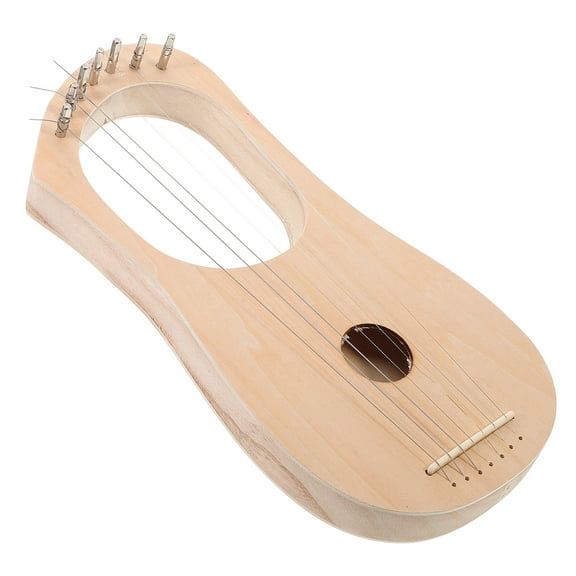 PENIKOKO 1Set Wood Metal Lyre Instrument with Tunable Strings Suitable for Home and School Musical Projects