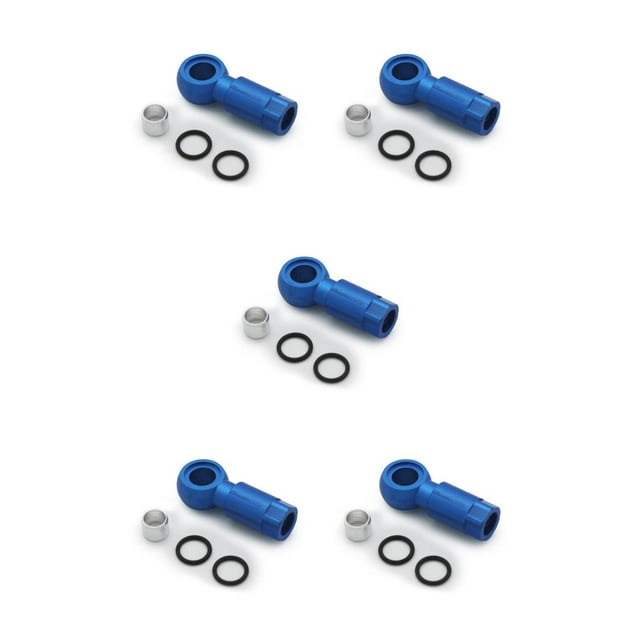 Naiovety Aguja de aceite de montaña, cabezales de oliva, aleación de aluminio, pinza de manguera de freno de disco, repuesto de conector para Azul 5Conjunto