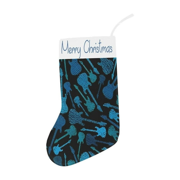 Christmas Stocking - Holiday Stockings - Guitars