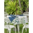thumbnail image 3 of Outdoor Tablecloth with Umbrella Hole for Patio/Picnic/Party/Camping, Eucalyptus Leaves Waterproof Table Cloth Round Cover Washable, Summer Botanical (Dia 60"), 3 of 8