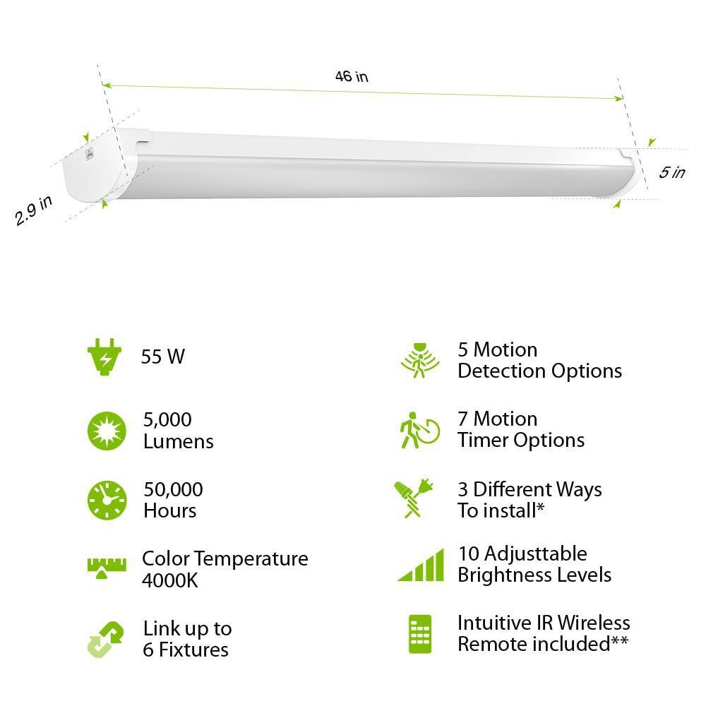 Feit Electric 102307 4 ft. 55 W LED Shop Light