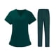 thumbnail image 4 of Mujeres Enfermera Uniforme Doctor Enfermería Scrubs Top de manga corta y pantalones para la belleza SG Yuyangstore uniforme de enfermera, 4 of 8