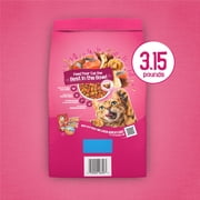 Purina Friskies Gravy Swirlers Dry Cat Food Flavors of Chicken, Salmon and Gravy, 3.15 lb Bag, 4 Pack