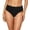 Black, variant on Full Coverage Bikini Bottoms for Women Mid Rise Bathing Suit Bottoms for Women Ruched Tummy Control Swim Bottoms