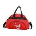 thumbnail image 3 of Bolsa de baile con compartimento para zapatos, portátil, ligera, resistente y práctica, ideal para niñas, ropa, zapatos y deportes de baile. Rojo, 3 of 8