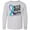 AC-Heather Grey, variant on Inktastic Never Stop Fighting Suicide Prevention Awareness Ribbon Long Sleeve Youth T-Shirt