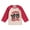 Red, variant on Okbabeha Valentine's Day T-shirt for Little Boys Girls Letter Tractor Print Tops Toddler Kids Long Sleeve Raglan Tees