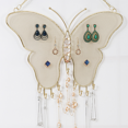 thumbnail image 2 of Earring Wall Holder Wall Mounted Earring Organizer Hanging Earring Stand Decorative Jewelry Display Rack with Hanging Hooks, 2 of 4