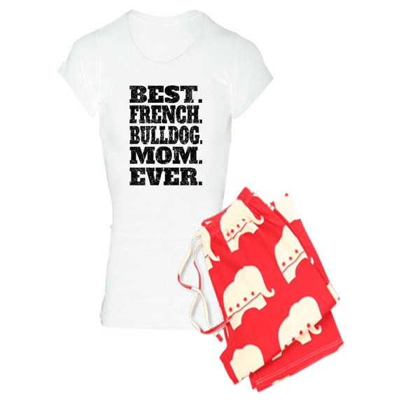 CafePress - Best French Bulldog Mom Ever Pajamas - Women's Light Pajamas