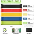 thumbnail image 2 of USTRIS 5 Pcs Resistance Bands for Working Out, Pilates Physical Therapy Exercise Bands.Body Fitness Resistance Bands  Workout  Stretch Band for Physical Therapy Loop Exercising Resistance Bands, 2 of 7