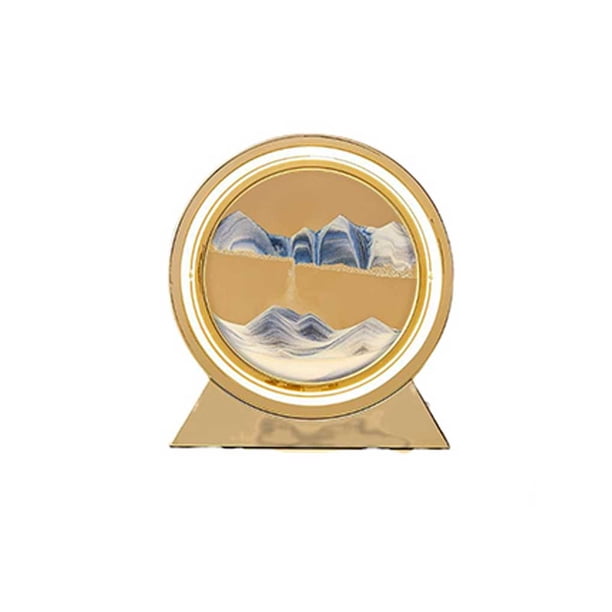 Monstrate Lámpara de reloj de arena portátil con Control remoto decorativo hogar Oficina sala de estar luz decoración regalo Iluminación y accesorios Azul Monstrate HA067529-02
