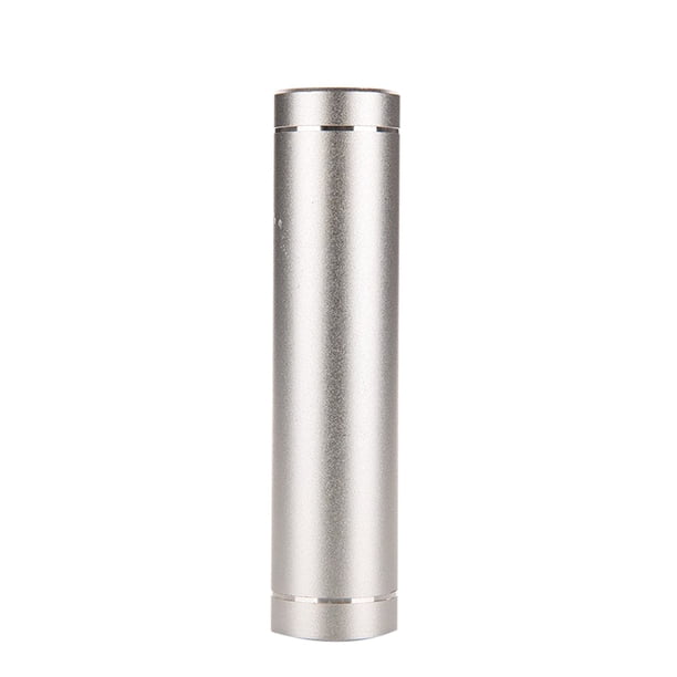 Sidaley Mini banco de cilíndrico de aluminio, carcasa trasera de energía para teléfono móvil, de respaldo de 18650, caja Teléfono y Comunicación Plata