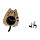 thumbnail image 5 of Reloj De Pared Con Forma De Ciervo Y Felino, Silencioso, Para Cocina, Oficina O Hogar. Figura De Reno De Resina, Escultura De Mesa, Juego De Regalo., 5 of 8