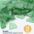 thumbnail image 6 of Sinkoo Sea Glass for Crafts, 16 oz Green Decorative Frosted Seaglass Pieces, Vase Filler, DIY Art Craft Supplies, Beach Wedding, Home Decor, Aquarium Decor, 6 of 8