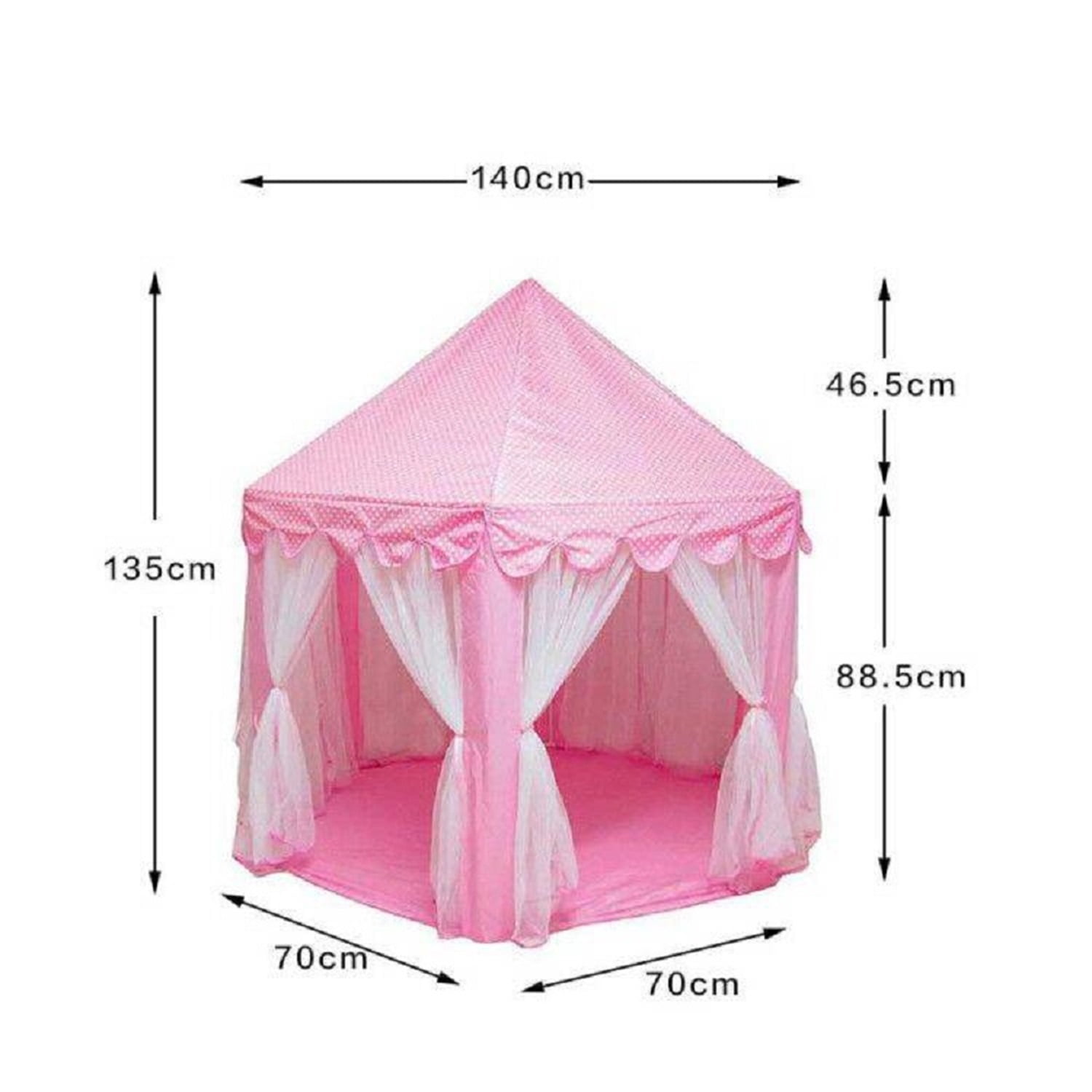 CIPACHO Tents for Girls with 4 Color Lights, Birthday Gift Princess Castle Play House for Child, Outdoor Indoor Portable Kids Children Play Tent, Pink CIPACHO Tents for Girls with 4 Color Lights, Birthday Gift Princess Castle Play House for Child, Outdoor Indoor Portable Kids Children Play Tent, Pink