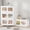 White, variant on 660Qt Extra Large Stackable Storage Bins with Lid, 165Gal Collapsible Closet Organizer and Storage Drawers with Wheels, 3-Pack Totes for Storage Clearance, White