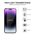 thumbnail image 4 of 3 Pack Tempered Glass Protection for iPhone - HD Clear Glass Film Protection for iPhone, 4 of 5