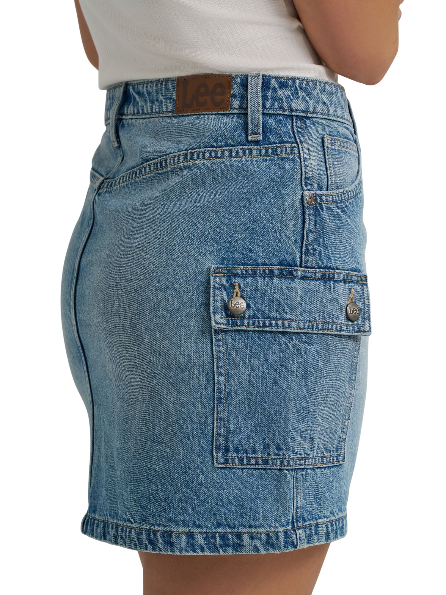 Lee® Women's Heritage Denim Cargo Mini Skirt, Sizes 2-18