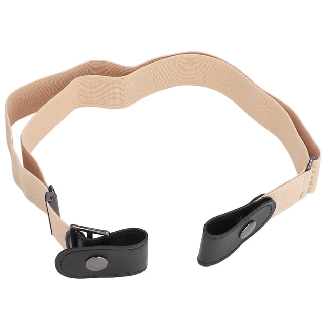 Nimomo Ceinture Ceinture Confortable sans Boucle Ceinture Boucle Ceinture Libre Réglable Japonais Paresseux Invisible sans Traces Ceinture pour Femmes (Kaki)