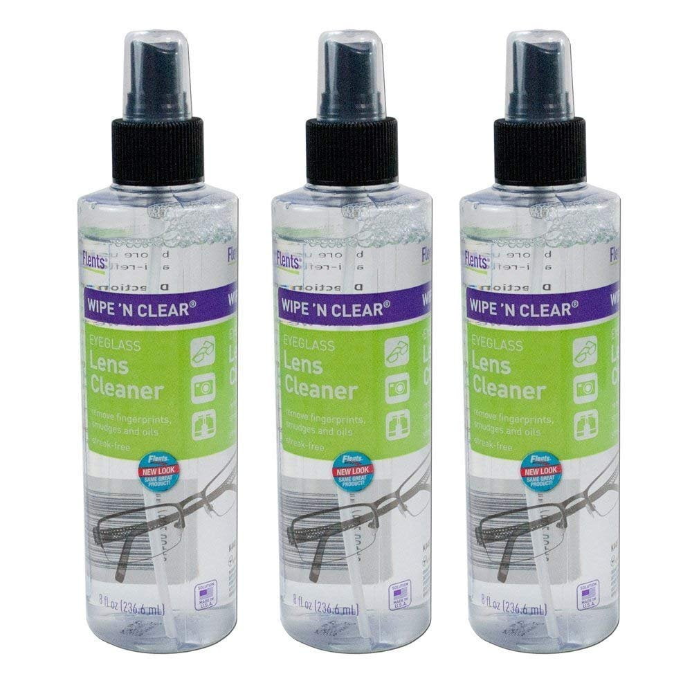 Flents Flents Wipe 'N Clear Eyeglass Lens Cleaner, 8 Oz (Pack of 3