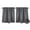Steel Gray, variant on Aiking Window Treatment - Brushed Rod Pocket Window Valance Curtain for Home / Kitchen / Event Designs, 56 by 16 inch ( 2-Panels, Teal Green )