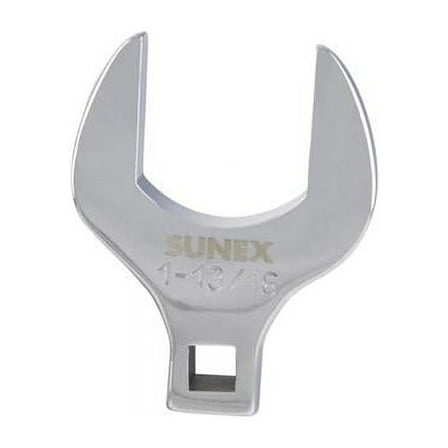 Sunex International SU97749A 0.5 x 1.81 in. Full Polish Chrome Open End Crowfoot Wrench