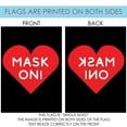thumbnail image 5 of Toland Home Garden Mask On Heart COVID Heart Flag Double Sided 12x18 Inch, 5 of 5