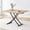 Oak & Black Legs, variant on Adjustable Height Coffee Table, Folding Dining Table, White&Sliver | Convertible lift top table for use as a coffee table, dining table, home office desk or vanity