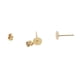 thumbnail image 3 of 100 piezas de aretes de hierro con almohadilla plana de 6 mm y 100 piezas de cierre de arete Luz de oro, 3 of 9